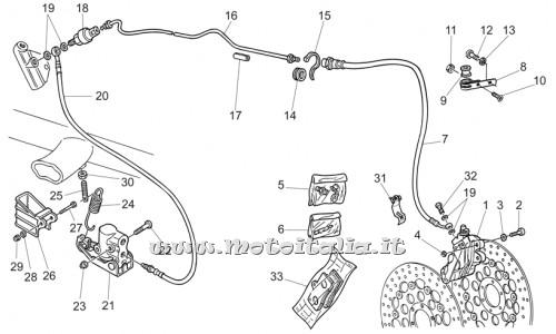 parts for Moto Guzzi California Special Sport-Al. PI 1100 2002 - Rosetta shoulder 0.8 mm - GU95100333