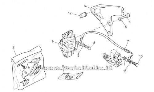 parts for Moto Guzzi California Special Sport-Al. PI 1100 2002 - brake hose - GU03657500
