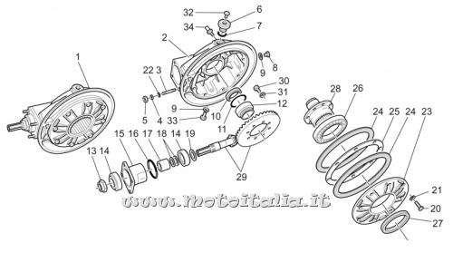 parts for Moto Guzzi California Special Sport-Al. PI 1100 2002 - box transmission cpl. - GU03350250