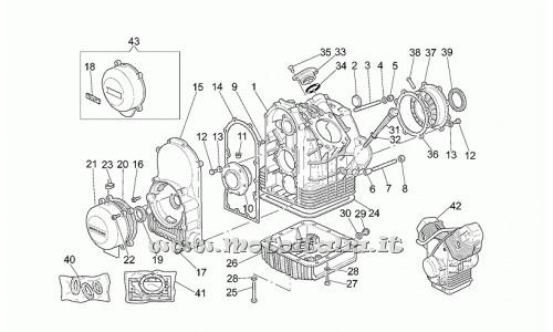 parts for Moto Guzzi California Stone 1100 2001-2002 - alum cover kit. - GU03739340