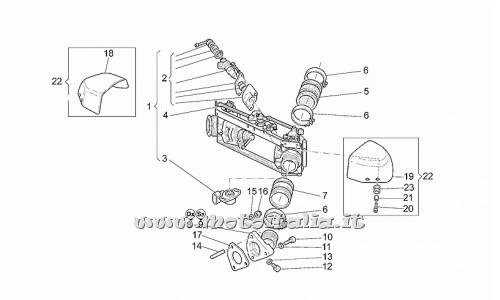 parts for Moto Guzzi California Stone 1100 2001-2002 - cover Kit - GU03112445