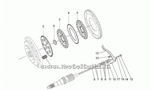 parts for Moto Guzzi California Stone in 1100 from 2001 to 2002 - Plate - GU12082901