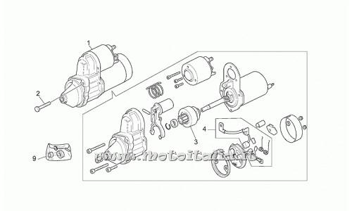parts for Moto Guzzi California Stone in 1100 from 2001 to 2002 - revision Kit scooter lawyer. - GU30530512