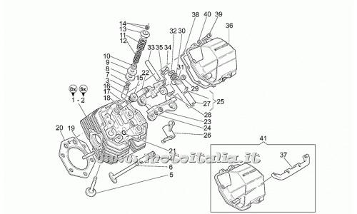 parts for Moto Guzzi California Stone in 1100 from 2001 to 2002 - Rosetta 10,5X21X1 - GU14018400