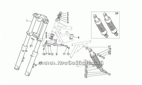 parts for Moto Guzzi California Stone 1100 2001-2002 - Screw M7X15 - GU03556600