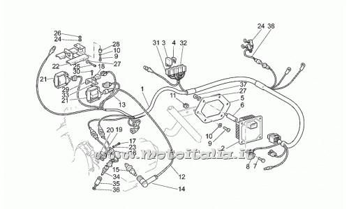 parts for Moto Guzzi California Stone 1100 2001-2002 - anti-vibration support - GU93221330