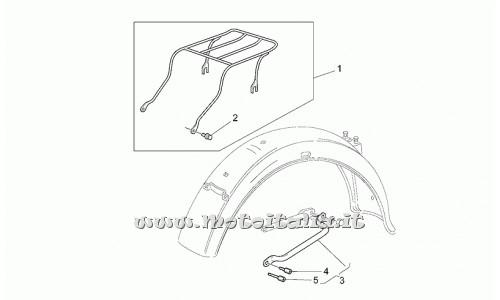 parts for Moto Guzzi California Stone from 2001 to 2002 in 1100 - Roof rack cpl. Small - GU03677241