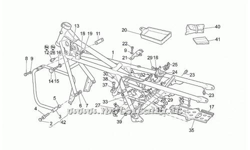 parts for Moto Guzzi California Stone in 1100 from 2001 to 2002 - Chassis - GU03400102