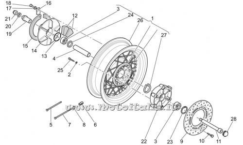 Motorcycle Parts Guzzi California Stone-Metal-PI-1100 2002 Rear wheel