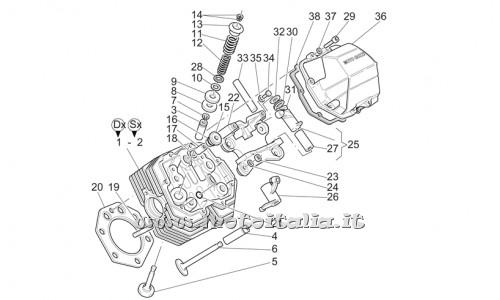 parts for Moto Guzzi California Stone Touring PI-Cat 1100 from 2003 to 2004 - Valve guide exhaust - GU13036801