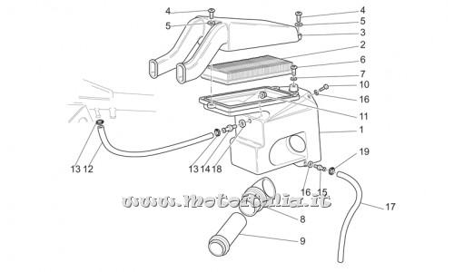 parts for Moto Guzzi California Stone Touring PI-Cat 1100 from 2003 to 2004 - fitting - GU30114660