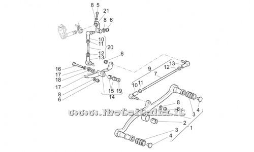 parts for Moto Guzzi California Stone Touring PI-Cat 1100 from 2003 to 2004 - lever - GU03258250