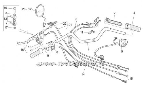 parts for Moto Guzzi California Stone Touring PI-Cat 1100 from 2003 to 2004 - Compass - GU03604245