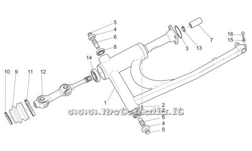 parts for Moto Guzzi California Stone Touring PI-Cat 1100 from 2003 to 2004 - protective collar - GU18548000