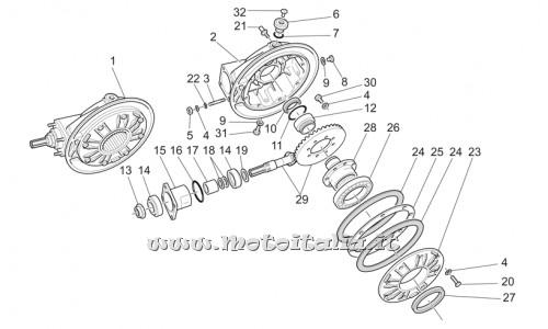 parts for Moto Guzzi California Stone-Touring PI Cat 1100 2003-2004 - Screw - GU19357660