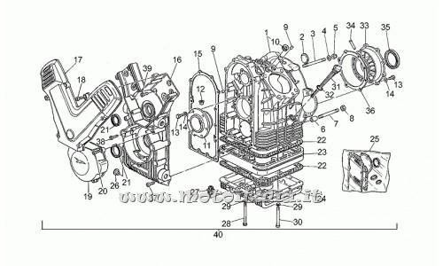 Parts Moto Guzzi Daytona 1000-1992-1995-Carter engine