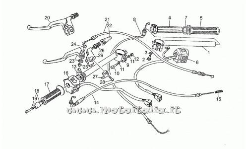 ricambio per Moto Guzzi Daytona 1000 1992-1995 - Tubo gas s.za manopola - GU30603800