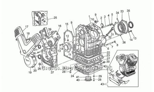Motorcycle Parts Guzzi Daytona Rs 1000-1997-1998-Carter engine