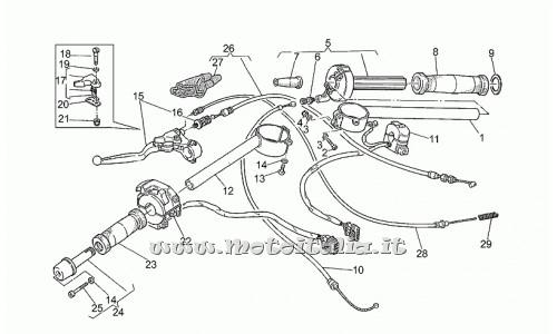 Moto Guzzi Parts Daytona RS-1000-1997-1998 Handlebar - commands