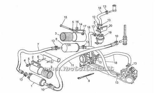 Parts Moto Guzzi Daytona Racing-1000 1996-Fuel supply