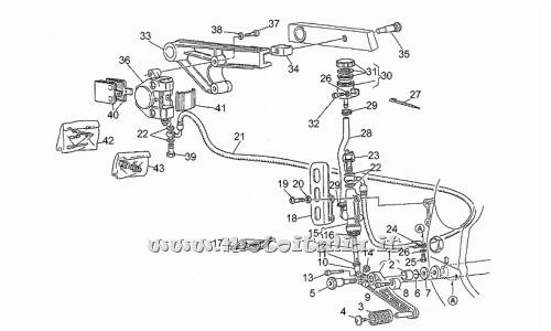 Moto-Guzzi Daytona Racing Parts 1000 1996-rear brake pump
