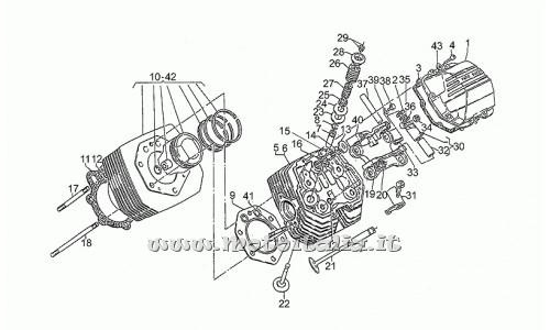 Moto Guzzi Parts GT-1000 1987-1991-Cylinder Head