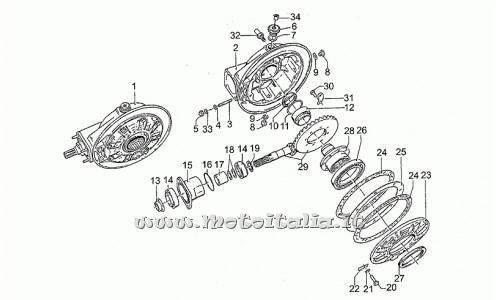 ricambio per Moto Guzzi GT 1000 1987-1991 - Rosetta regolaz. 0,15 mm - GU12355203