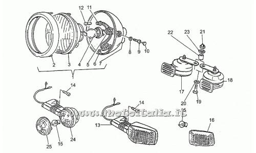 Moto Guzzi Parts GT-1000-1987-1991 Light Ant.-horn