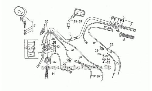 Parts Moto Guzzi-GT 1000 1987-1991 Handlebar 2a-series