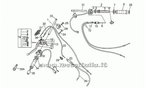 Parts Moto Guzzi Le Mans 1000-1983-1994-handlebar controls-1988