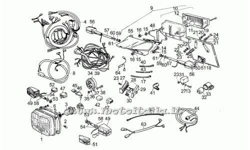 Parts Moto Guzzi Le Mans III-850 from 1981 to 1984-Electrical Devices