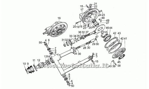 Parts Moto Guzzi Le Mans III-850-swingarm 1981-1984