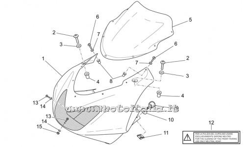 ricambio per Moto Guzzi Corsa 1200 2004-2007 - Rosetta in nylon - AP8144565