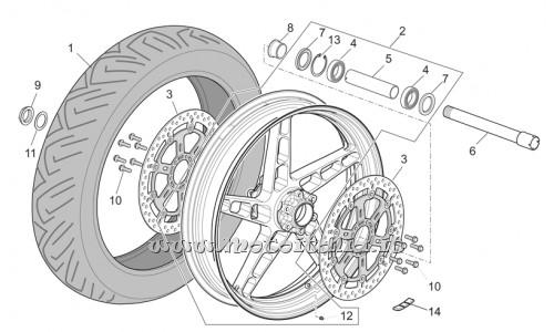 Parts Moto Guzzi Corsa-1200 2004-2007 Front-Wheel