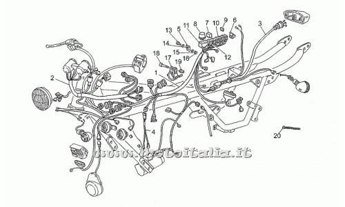 Parts Moto Guzzi Nevada-1993-1997-350 Electrical system The