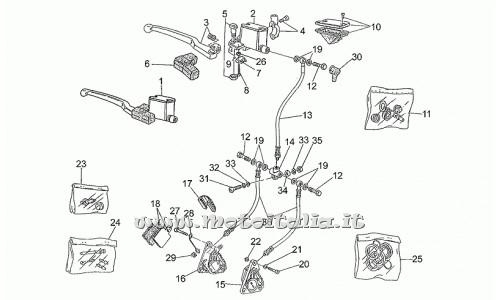 Parts Moto Guzzi Nevada 350-1993-1997-brake system ant