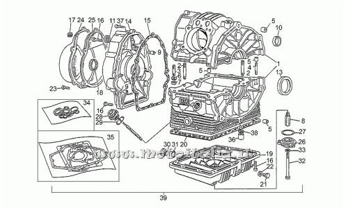Parts Moto Guzzi Nevada 750-1991-1993-Carter engine
