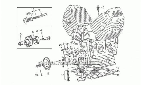 Ricambi Moto Guzzi-Nevada 750 1991-1993-Pompa olio