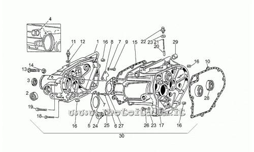 Parts Moto Guzzi Nevada-1991-1993-750 gearbox