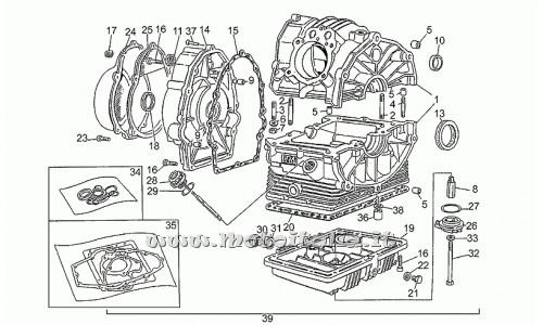 Parts 750 Moto Guzzi Nevada-1993-1997-Carter engine