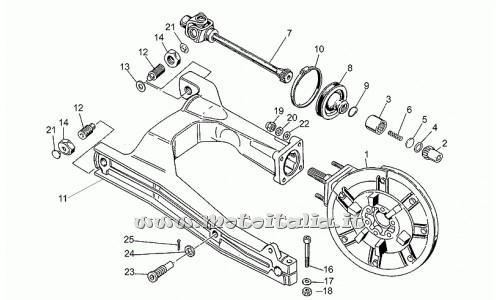 Parts Moto Guzzi Nevada 750-1993-1997-swingarm