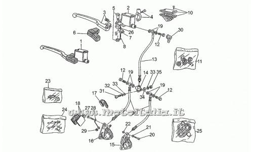 Motorcycle Parts Guzzi Nevada 750-1993-1997-brake system ant