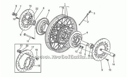 Parts Moto Guzzi Nevada-750 1993-1997 Front-Wheel