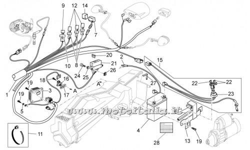 Motorcycle Parts Guzzi Nevada 750 S-2010-post Electrical system