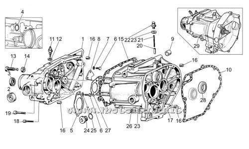 Parts Moto Guzzi Nevada-Base Club-2002-2003-750 gearbox