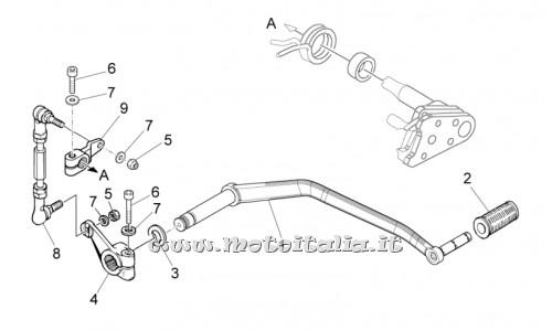Parts Moto Guzzi Nevada Classic 750-2012-Shift lever