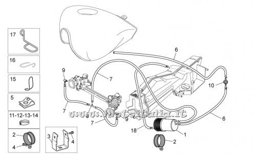 Ricambi Moto Guzzi-Nevada Classic IE 750 2004-2008-Impianto recupero vapori benzina