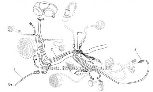 Parts-Moto Guzzi Nevada Classic 750 IE-2009 Electric plant ant