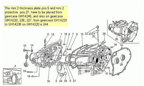 Parts Moto Guzzi Nevada-Club-350 1998-1999 Gearbox