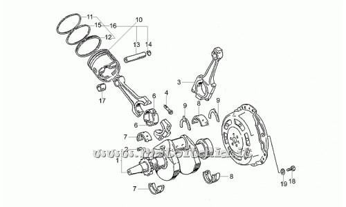 Parts Moto Guzzi Nevada-Club-750 1998-2001 Crankshaft